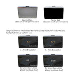 Lion Head Gold Cigarette Case in Hand Painted Black Enamel Venetian Leo Inspired with Custom Engraving and Color Options