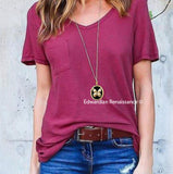 Antique Gold Cross Locket in Hand Painted Glossy Black Enamel Gothic Inspired Necklace with Color and Personalized Option