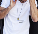 Bison Locket in Hand Painted Glossy Black Enamel Neoclassic Buffalo Inspired Necklace with Personalized and Color Option