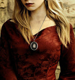 Scarab Locket Inlaid in Hand Painted Glossy Black Enamel Gothic Victorian Egyptian Scarab Keepsake Necklace Personalized and Color Options