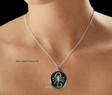 Scorpion Locket in Hand Painted Black Enamel Neo VIctorian Zodiac Design Necklace with Personalized and Color Options Available