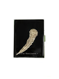 Peacock Feather Cigarette Case Inlaid in Hand Painted Glossy Black Enamel Neo Victorian Gatsby Inspired with Personalized and Color Options