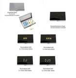 Running Hare Pill Box Inlaid in Hand Painted Black Enamel Vintage Style  Alice in Wonderland Inspired Personalized and Color Options