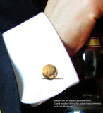 Moon and Stars Cufflinks Disc Shaped Cuff Links with Tie Clip or Tie Pin Set Option