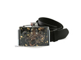 Octopus Flask Belt Buckle: Nautical Kraken, Black & Gold