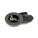 Dragon Belt Buckle Inlaid in Hand Painted Black Onyx Enamel Game of Thrones Inspired with Assorted Colors Available