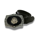 Deep Sea Diver Helmet Belt Buckle Inlaid in Hand Painted Glossy Black Enamel Nautical Steampunk Metal Buckle with Assorted Color Options