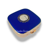 Sun and Moon Design Oval Pill Box Art Deco Cosmic Celestial Inspired Personalized and Color Options Available