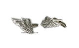 Antique Sterling Silver Angel Wings Cufflinks Neo Victorian Vinatge Style Cuff Links Mens Dress Shirts Accessory