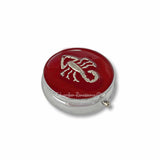 Antique Silver Scorpio Pill Box