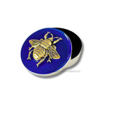 Queen Bee Jewelry Box Inlaid in Hand Painted Black Enamel Art Deco Insect Vintage Style with Personalized and Color Options