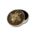 Queen Bee Jewelry Box Inlaid in Hand Painted Black Enamel Art Deco Insect Vintage Style with Personalized and Color Options