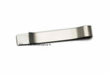 Scarab Tie Bar Clip Inlaid in Hand Painted Glossy Black Enamel with Silver Splash  Slide Tie Accent with Personalized and Color Options