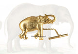 Elephant Tie Pin Victorian Safari Brass Gold Wildlife Vintage Inspired Brooch Pin