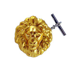 Cufflinks Neo Victorian Lion Head Safari Cuff Links Vintage Inspired Brass Leo