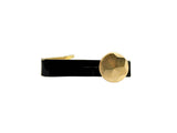Geometric Faceted Cuff Links Circle Shaped Cufflinks with Tie Clip Set Option