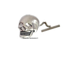 Skull Head Tie Pin Gothic Victorian Inspired Brooch Pin