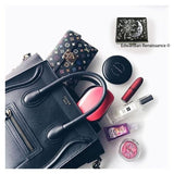 Large 8 Day Pill Box Octopus Inlaid in Hand Painted Black Enamel Case Nautical Kraken Inspired Custom Colors and Personalized Options