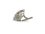 Wolf Head Cufflinks Game of Thrones Inspired Cuff Links with Tie Clip or Tie Pin Set Upgrade Option