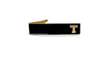 Personalized Tie Clip Inlaid Brass Letter Initial Accessory with Additional Letter and Color Choice