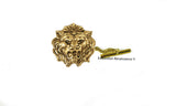 Gargoyle Lion Head Cufflinks plated in Antique Sterling Silver Vintage Inspired Medieval Leo with Set Options Available