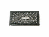 Submarine Money Clip Inlaid in Gray Metallic Enamel on Silver Plated Clip autical Inspired  with Personalzied and Color Options