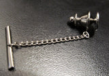 Tie Pin Steampunk Gear and Cog Tie Tac Neo Victorian Mixed Metals Embellished with Repurposed Watch Parts