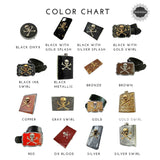 Libra Money Clip Inlaid in Hand Painted Black Enamel Zodiac Scales Inspired with Personalized and Color Options