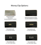 Submarine Money Clip Nautical Inspired Inlaid in Black Enamel on Silver Plated Clip with Personalzied and Color Options