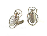 Tie Clip Steampunk Egyptian Scarab Antique Sterling Silver Vintage Style Gothic Beetle Tieclip Neck Tie Bar Accent