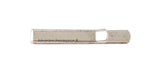 Angel Wing Tie Bar Inlaid in Hand Painted Metallic Silver Enamel on Antique Sterling Silver Large Slide Tie Bar Accent with Color Options