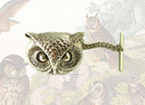 Gothic Owl Cufflinks Neo Victorian Antique Sterling Silver Owls Head Cuff Links Vintage Inspired