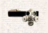 Cufflinks Gas Mask Antique Sterling Silver  Victorian Industrial Inspired Cuff Links