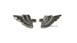 Antique Sterling Silver Angel Wings Cufflinks Neo Victorian Vinatge Style Cuff Links Mens Dress Shirts Accessory