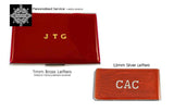 Celstial RFID Credit Card Wallet Inlaid in Hand Crafted Art Deco Inspired Custom Colors and Personalized Options Available
